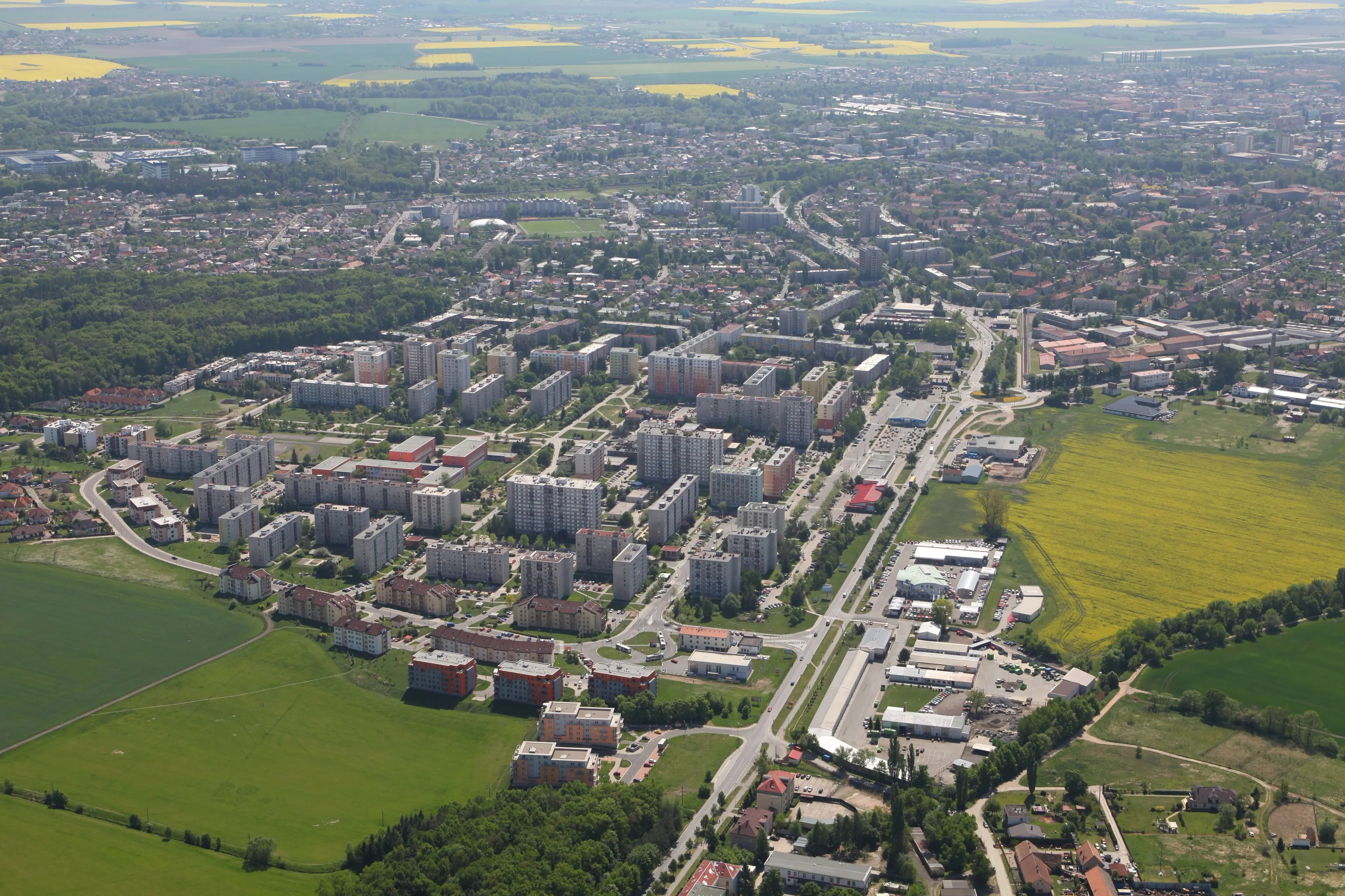 Panorama města Pardubice